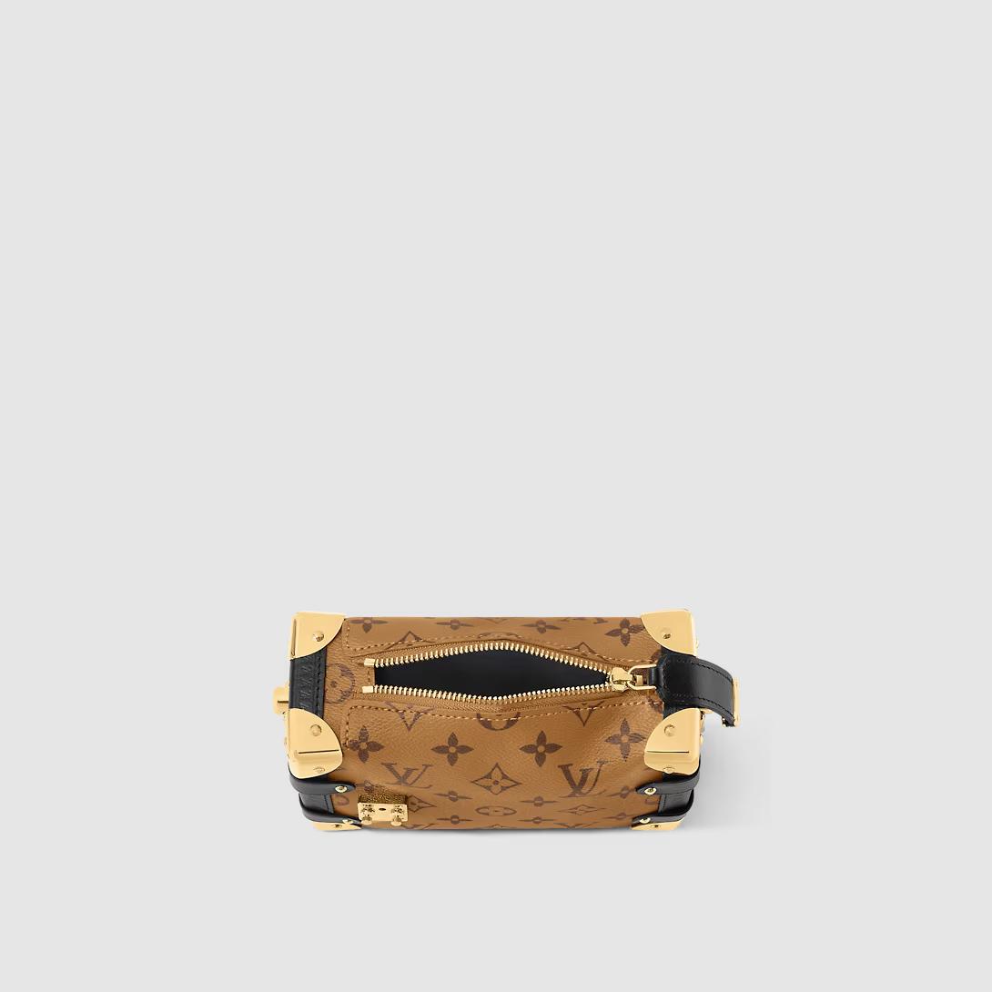 Túi Louis Vuitton Side Trunk Pm Monogram Reverse Canvas Nữ Nâu